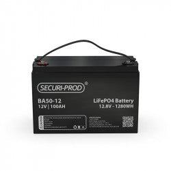 Securi-Prod Battery 12V 100Ah Lithium LiFePO4