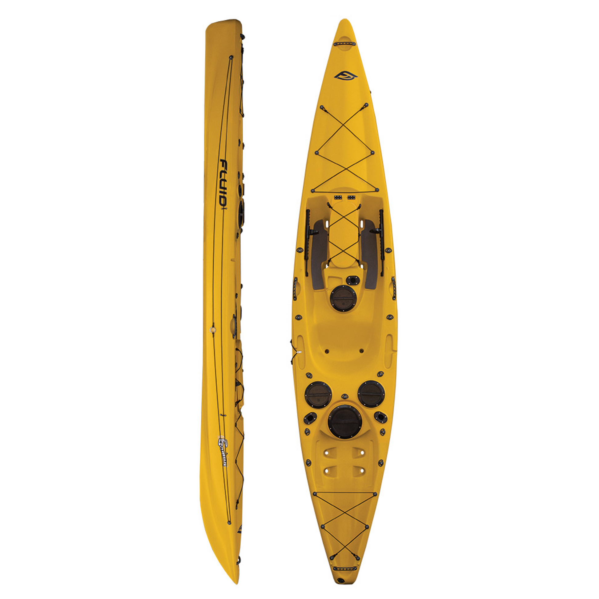 Fluid Bamba Fishing Kayak (NO RUDDER) - (Contact us to Order) - Wild Coast Kayaks