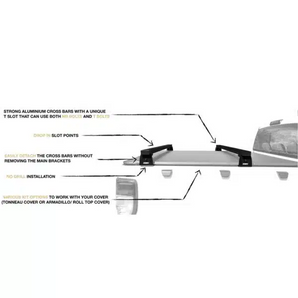 SKITCH Rack Crossbar Bracket Set for Standard 1690mm Rack Crossbar